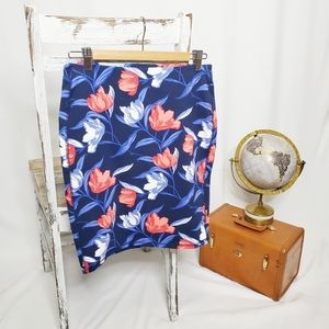 Blue Floral Old Navy Skirt - Sz S (NWT)